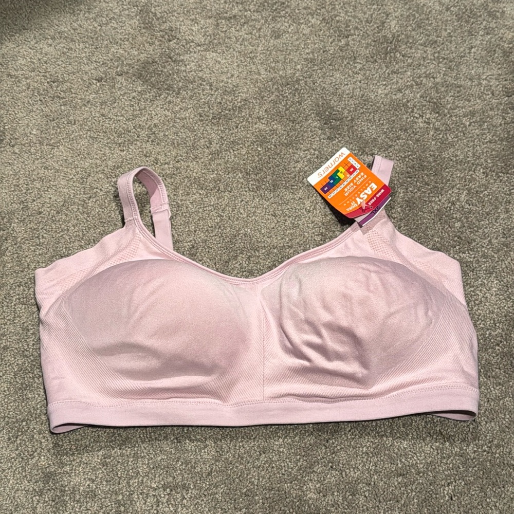 Warner’s Pink Wire Free Comfort Bra SIZE 2XL Seamless Full Coverage NWT